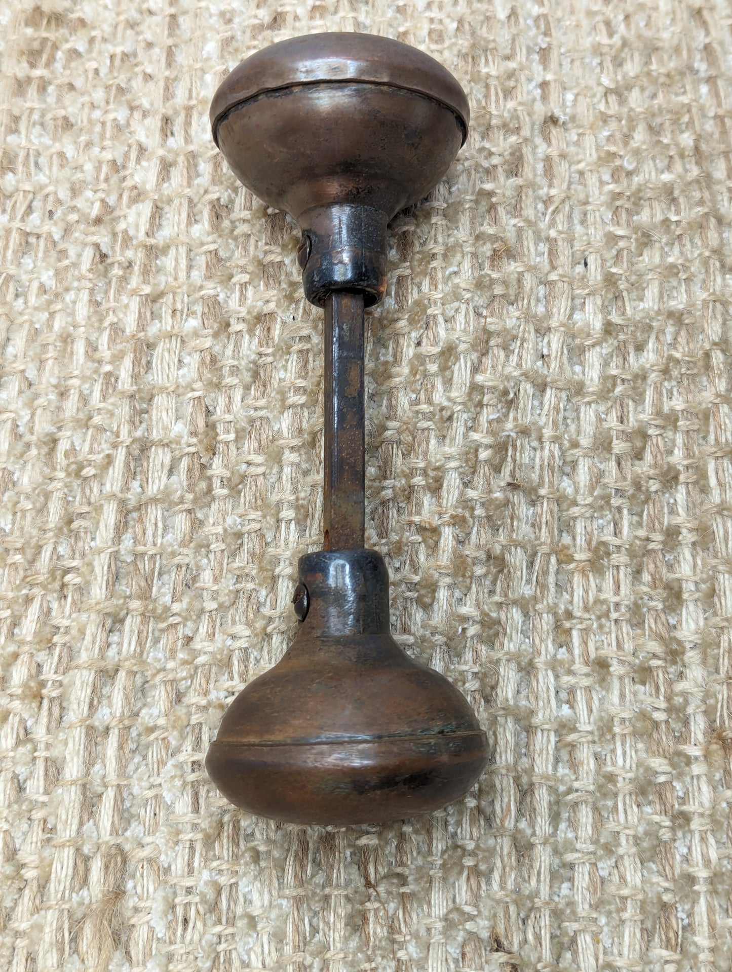 2 1/4" Antique Steel Door Knobs