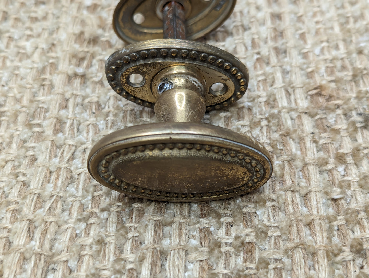 Reproduction Brass Door Knobs & Stamped Brass Rosette