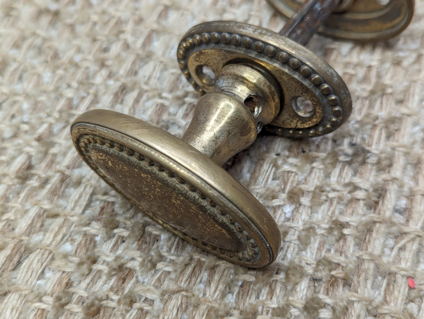 Reproduction Brass Door Knobs & Stamped Brass Rosette