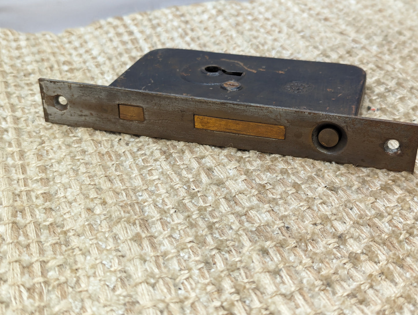 Antique Chantrell Tool Co. Pocket Door Mortise Lock Door Hardware #L530