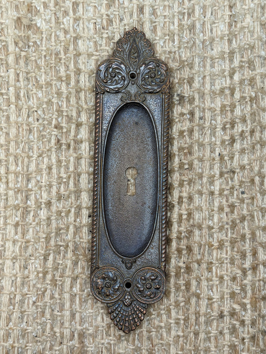 Single Antique Cast Iron Pocket Door Hardware Pull