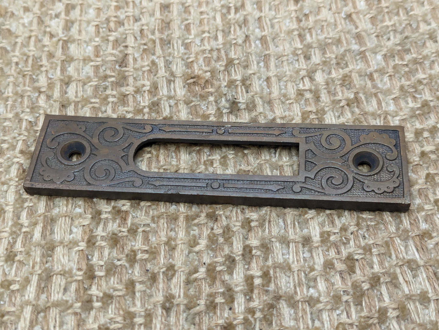 Antique Pocket Door Mortise Lock Decorative Face Plate Door Hardware