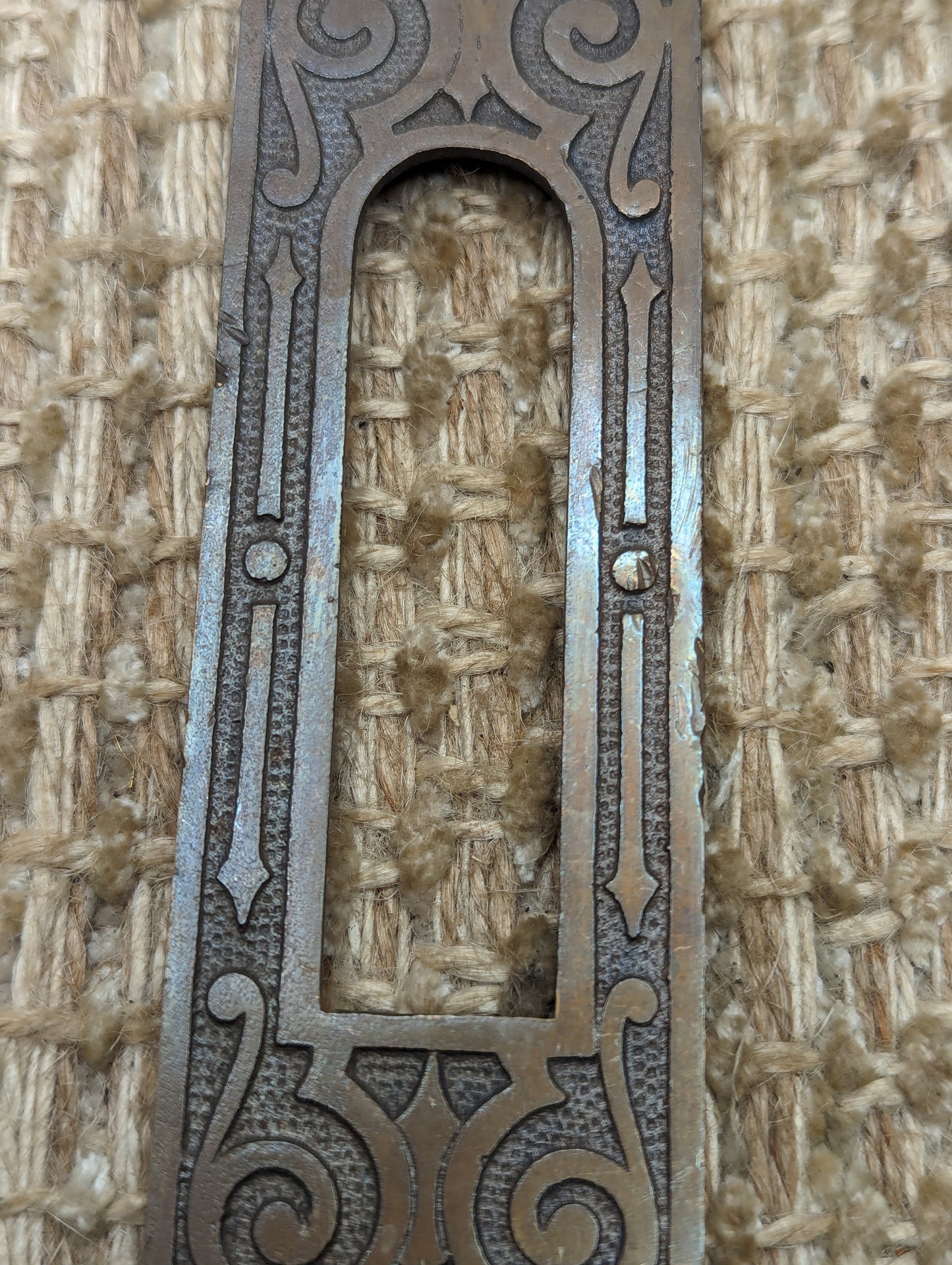 Antique Pocket Door Mortise Lock Decorative Face Plate Door Hardware