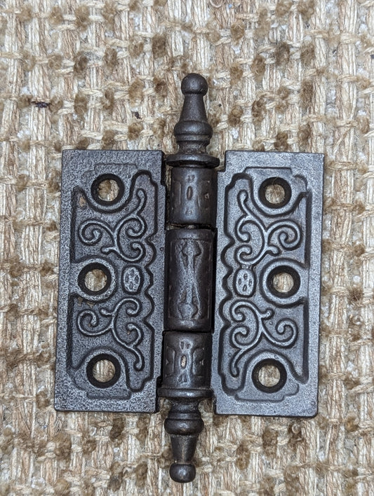 3" x 3" Antique Decorative Cast Iron Steeple Tip The Clark MFG CO Hinge