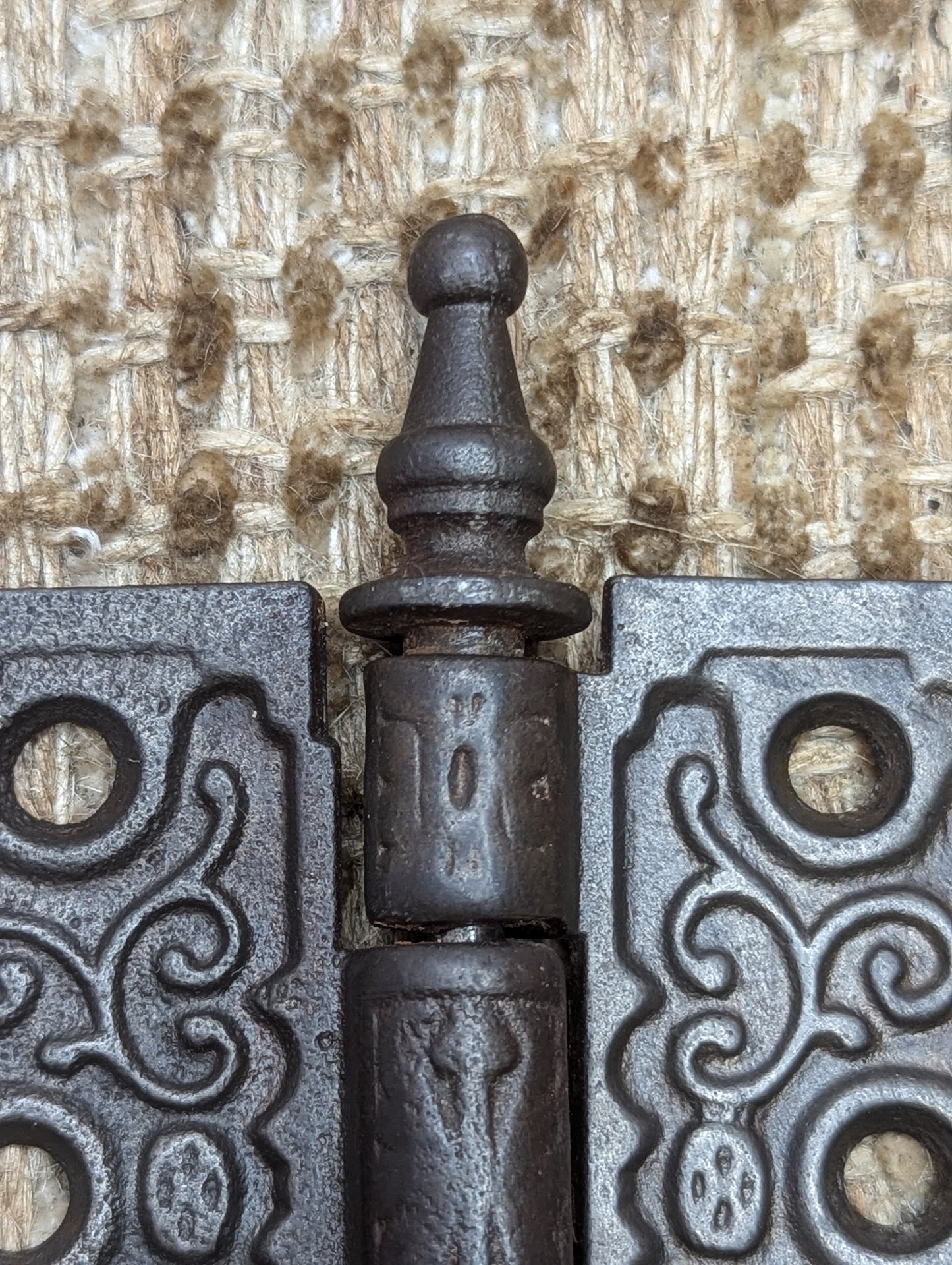 3" x 3" Antique Decorative Cast Iron Steeple Tip The Clark MFG CO Hinge