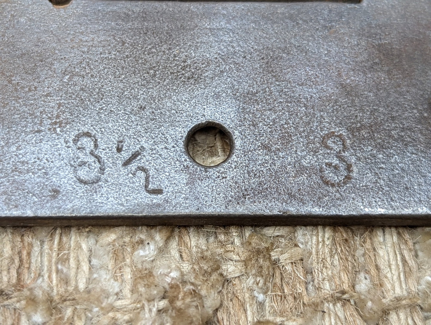 3" x 3 1/2" Antique Decorative Cast Iron Steeple Tip Hinge
