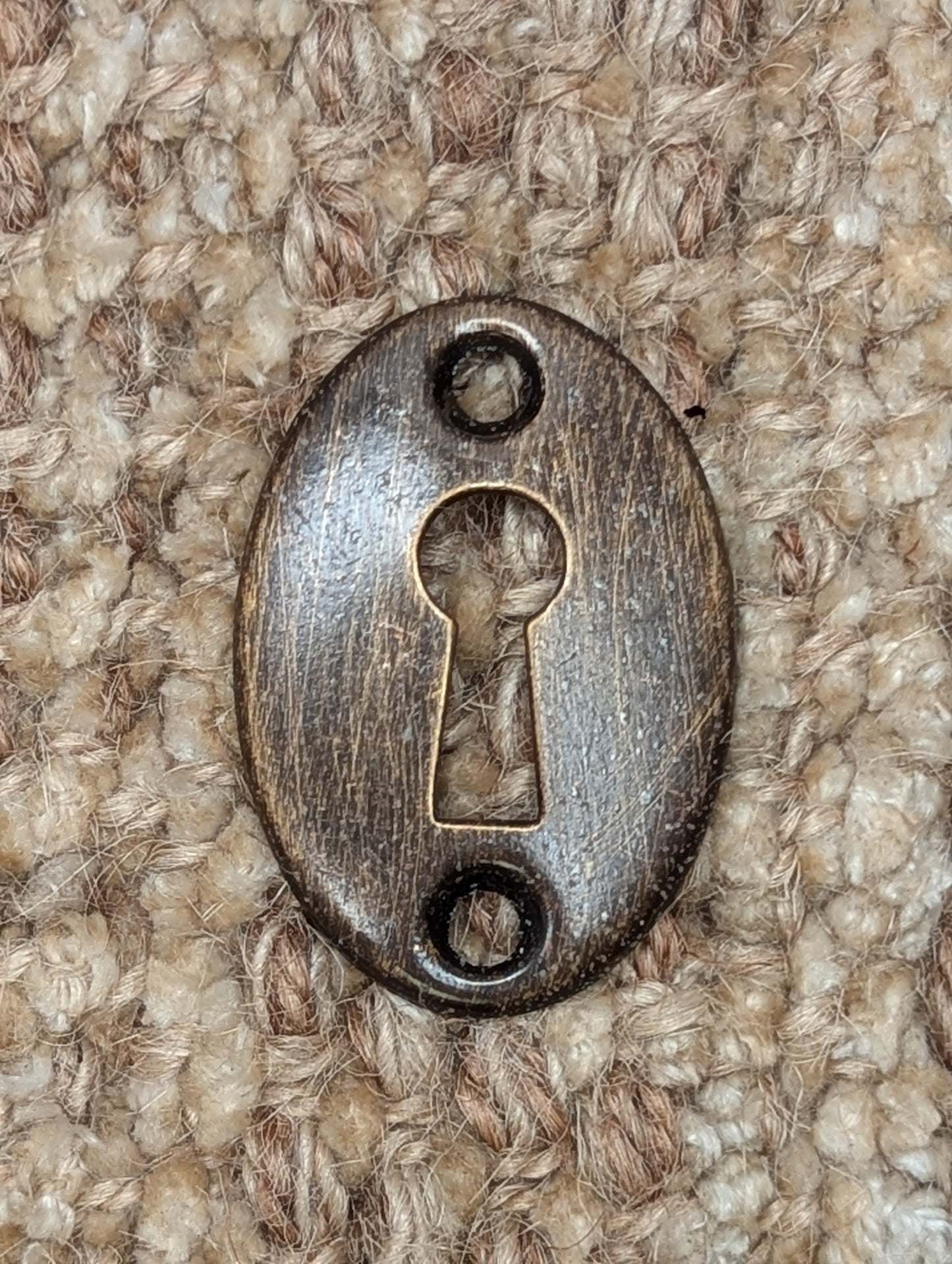 Antique Brass Key Hole Cover Escutcheon