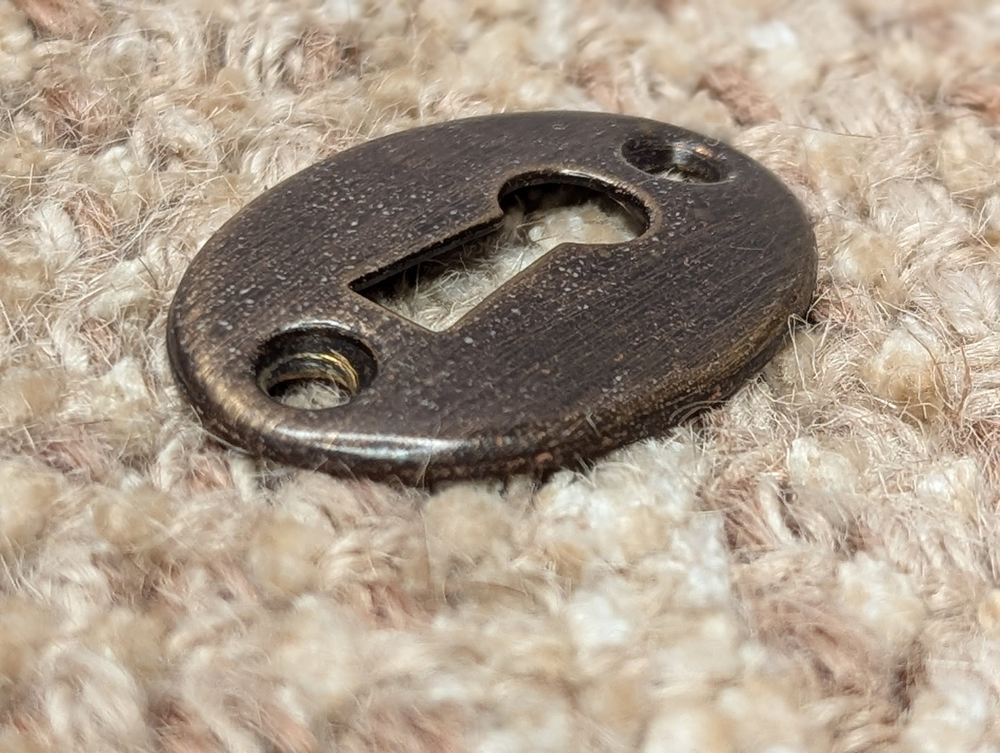 Antique Brass Key Hole Cover Escutcheon