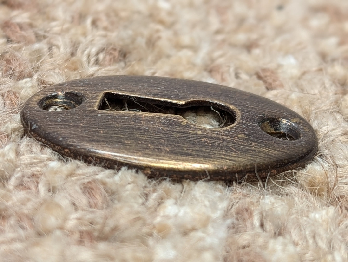 Antique Brass Key Hole Cover Escutcheon