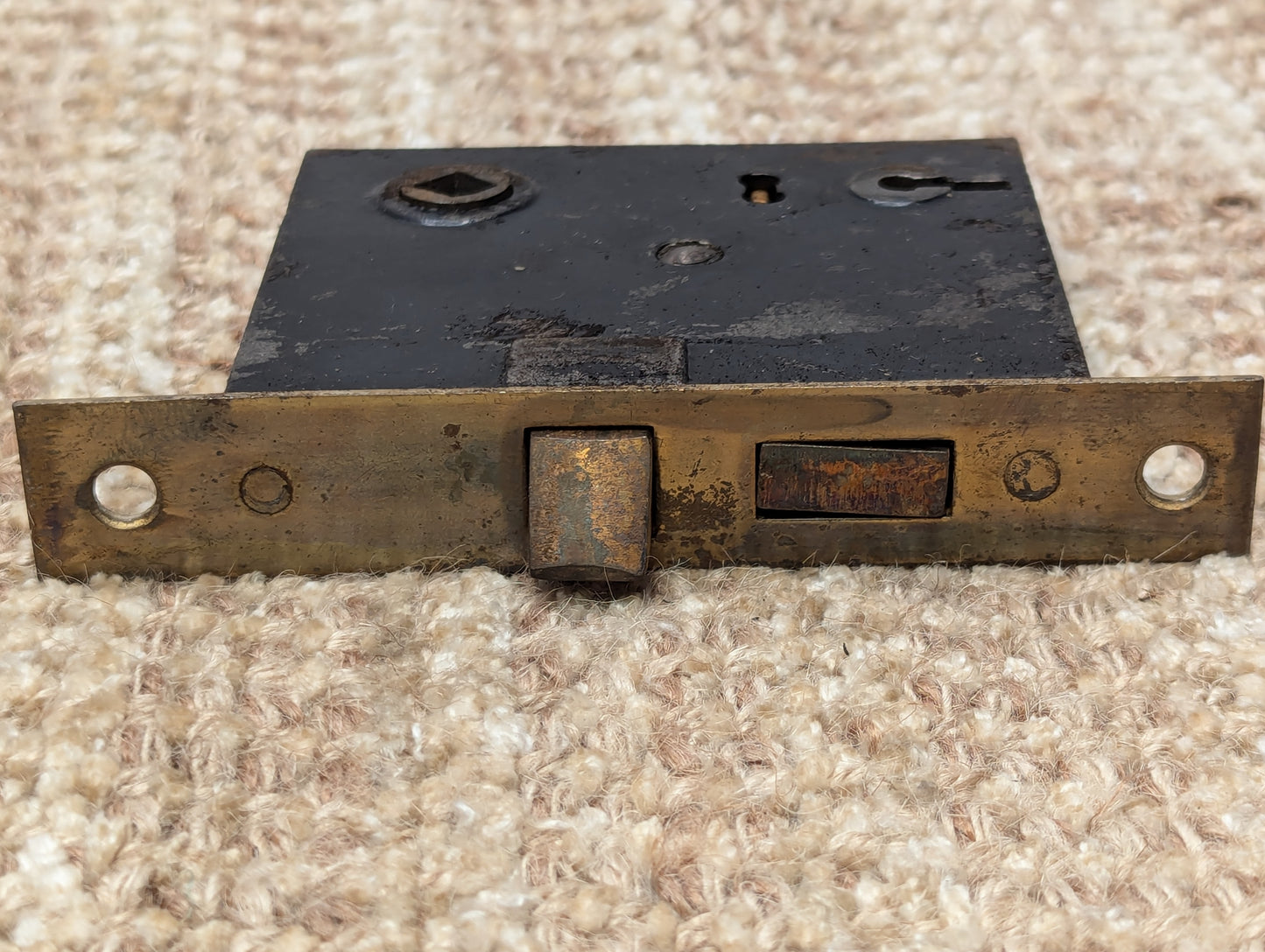 Antique RH Co. Interior Mortise Lock Door Hardware #0252 3/4