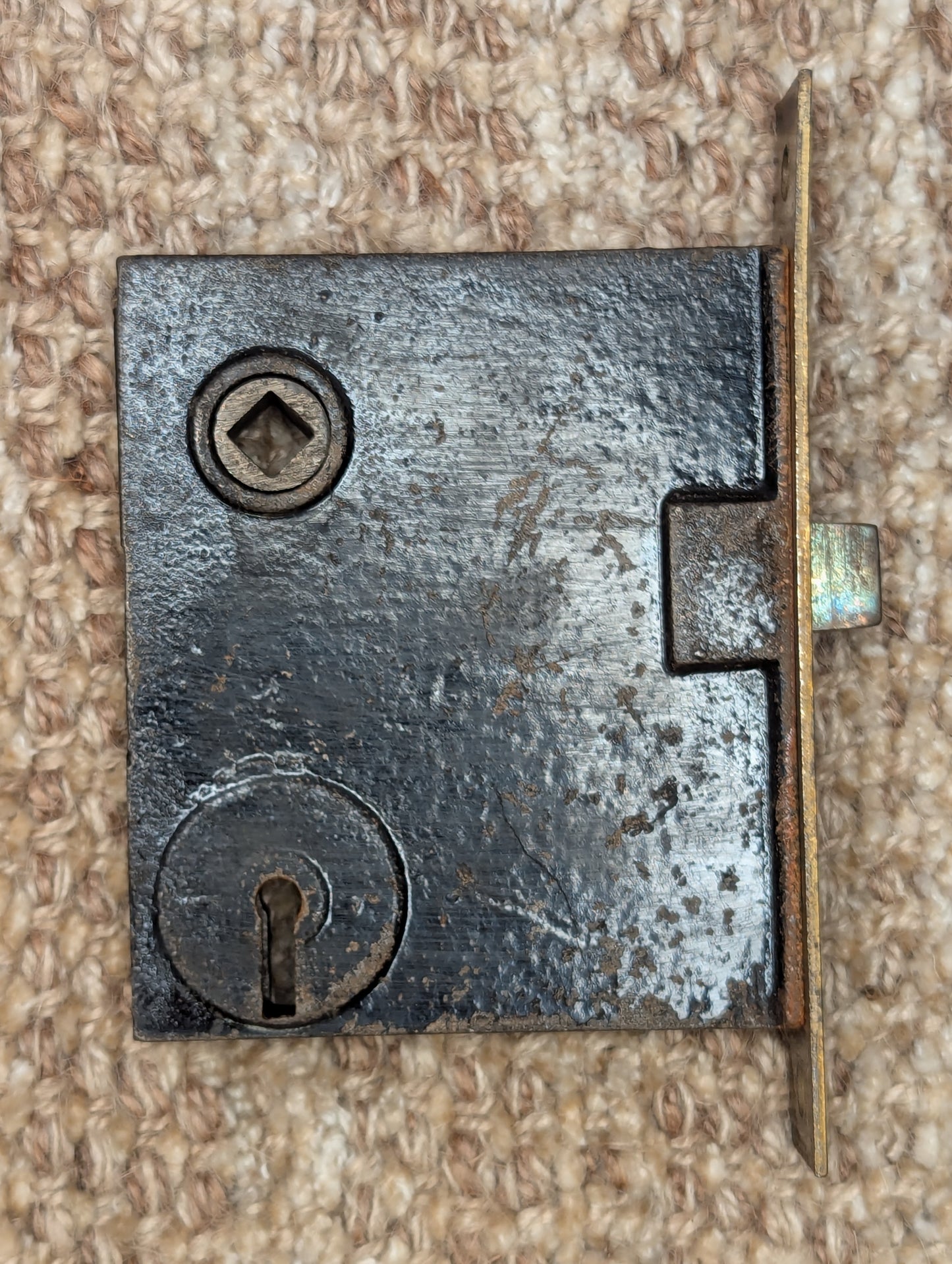 Antique RH Co. Interior Mortise Lock Door Hardware #0252 3/4