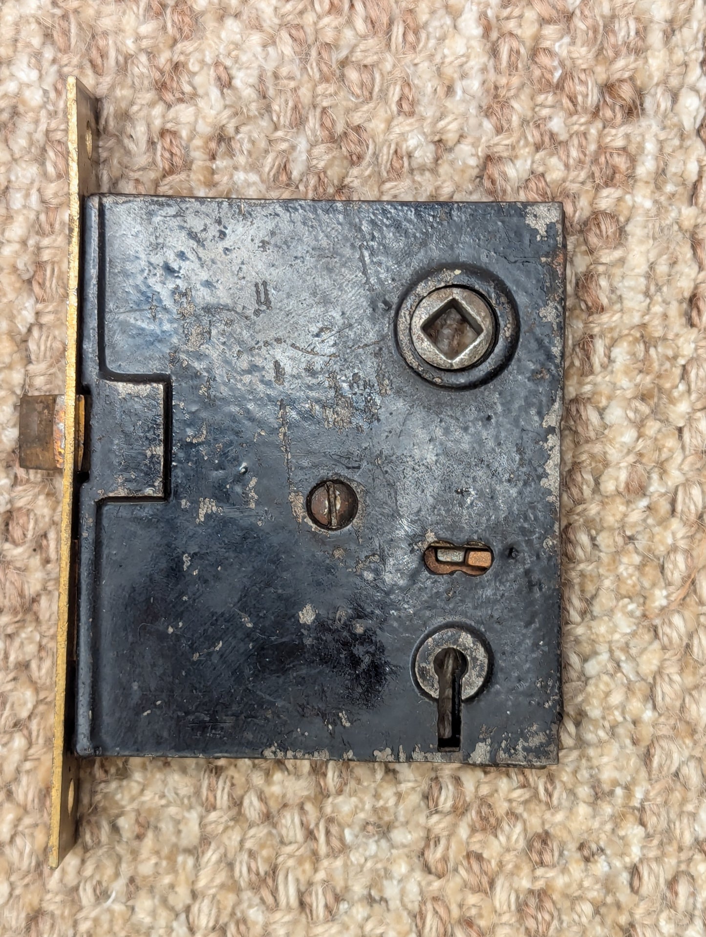 Antique RH Co. Interior Mortise Lock Door Hardware #0252 3/4