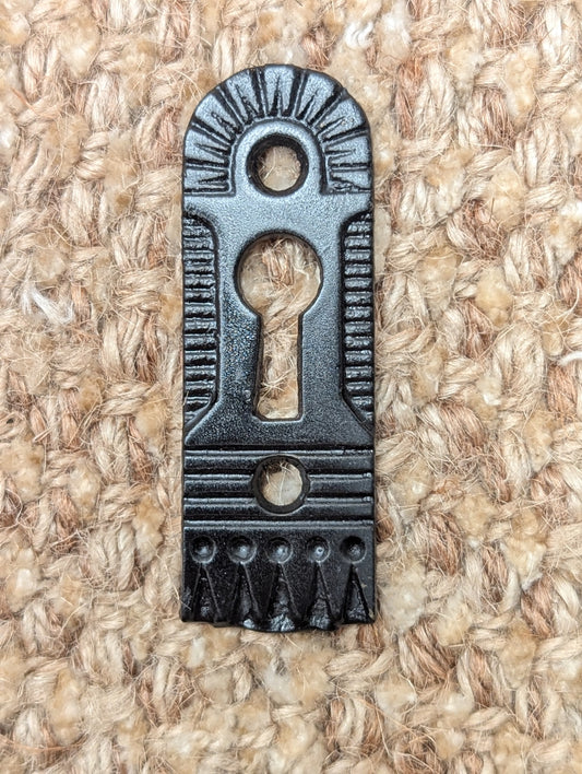 Antique Arched Top Art Deco Key Hole Cover Escutcheon