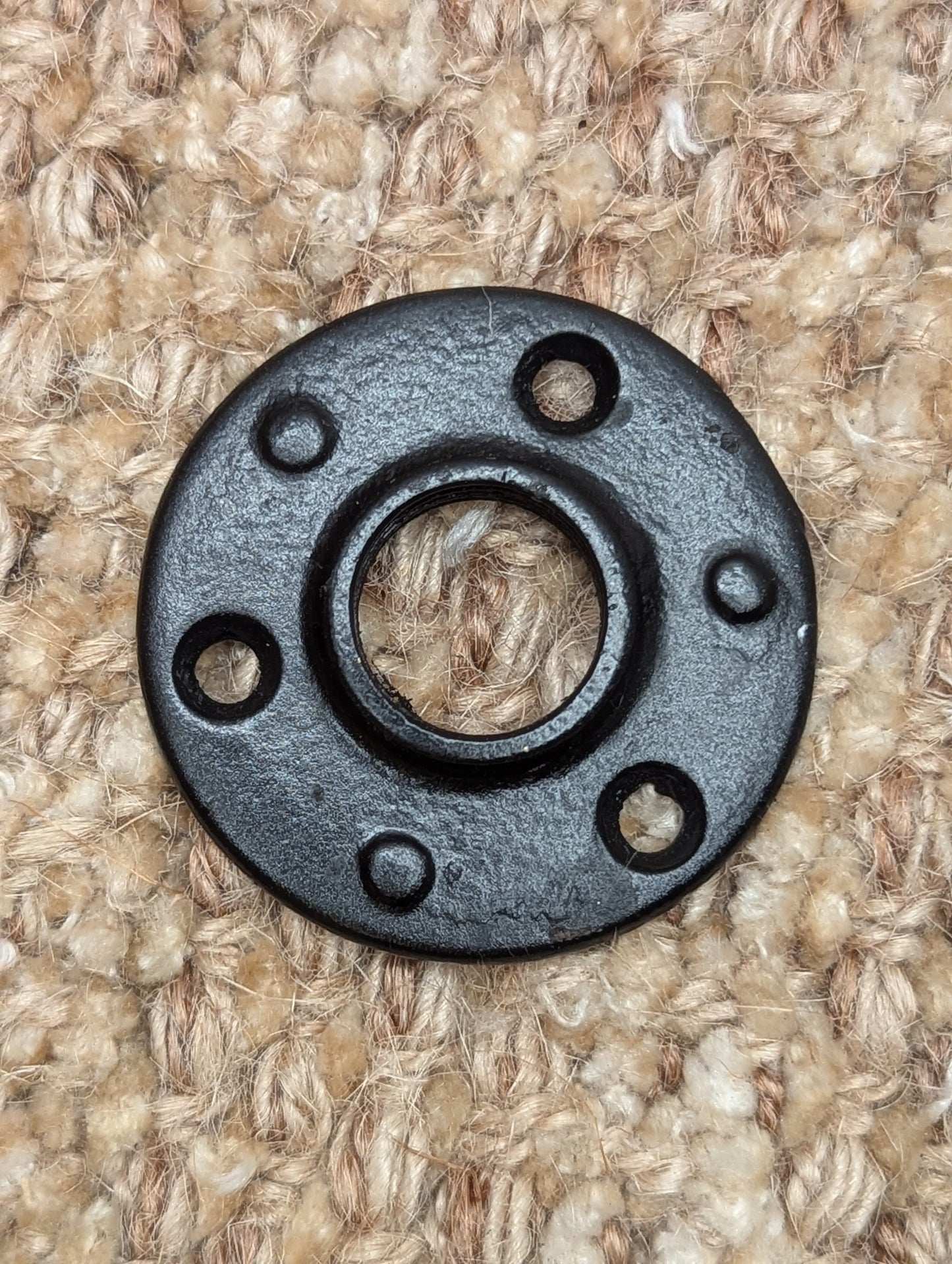 1 5/8" Antique Cast Iron Rosette Escutcheon For Door Knob