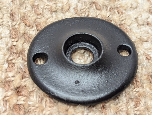 2 1/8" Antique Cast Iron Rosette Escutcheon For Door Knob