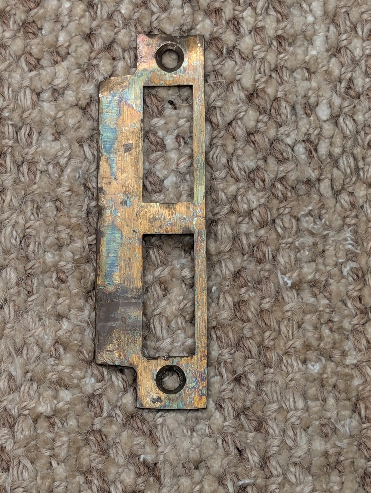 Antique Brass Strike Plate For Mortise Lock