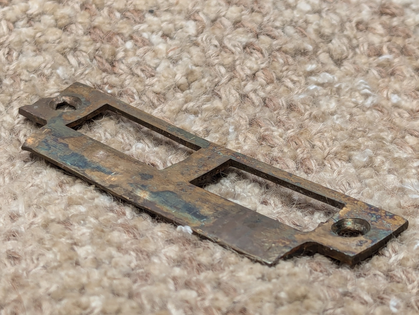 Antique Brass Strike Plate For Mortise Lock