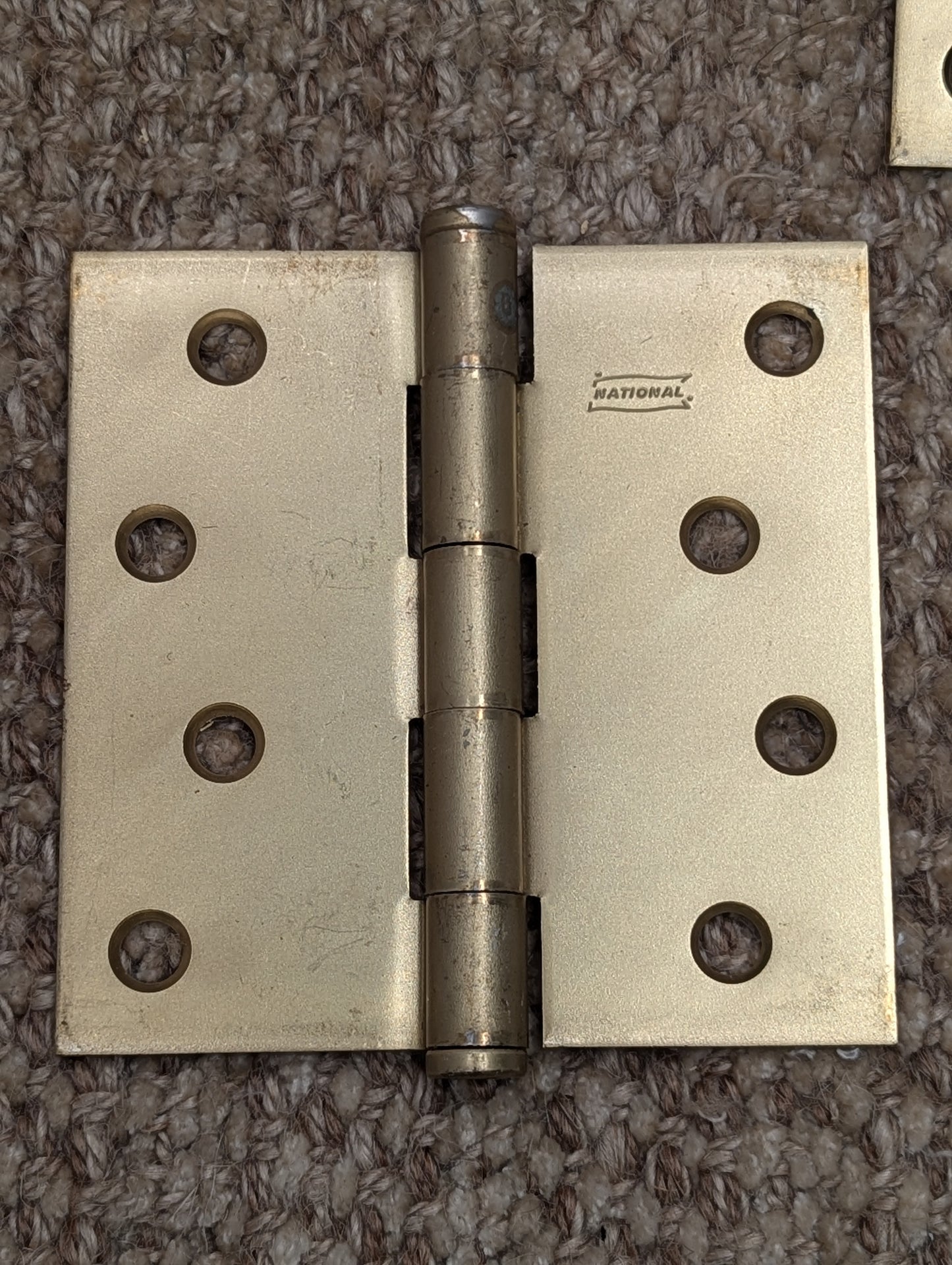 Pair Of 4" x 4" National Steel Butt Door Hinges