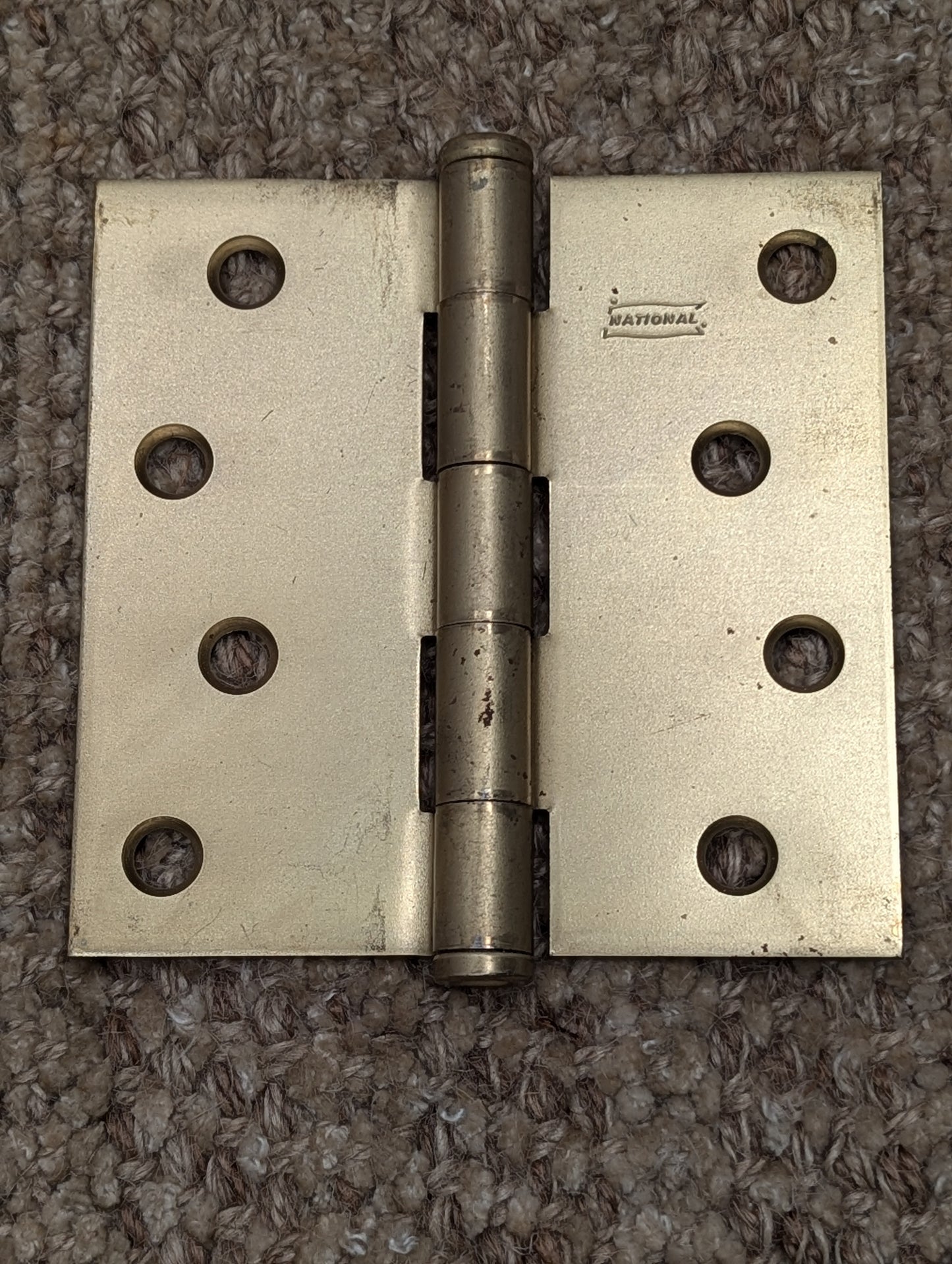 Pair Of 4" x 4" National Steel Butt Door Hinges