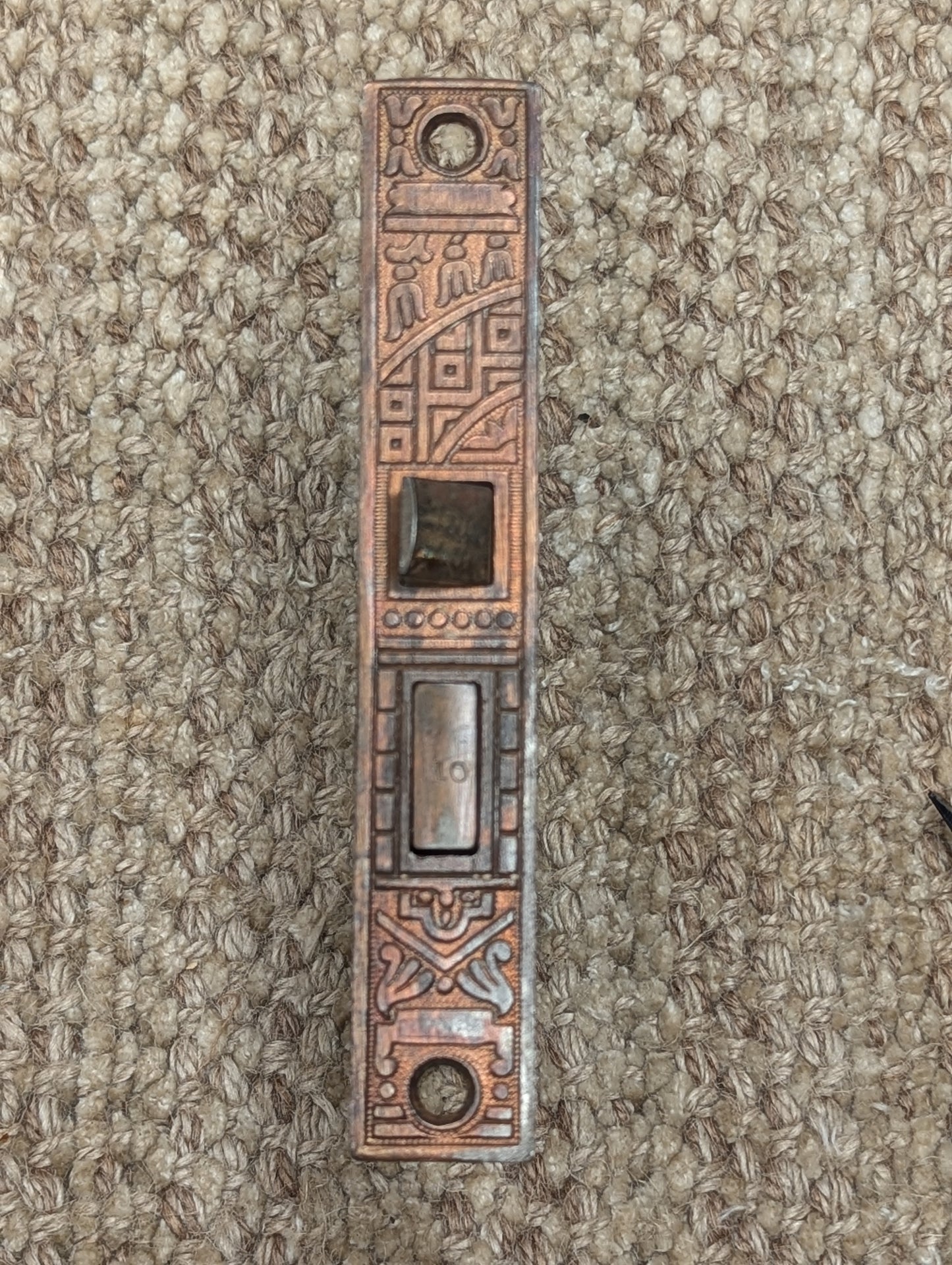 Antique Interior Mortise Lock Door Hardware With Decorative Face Plate