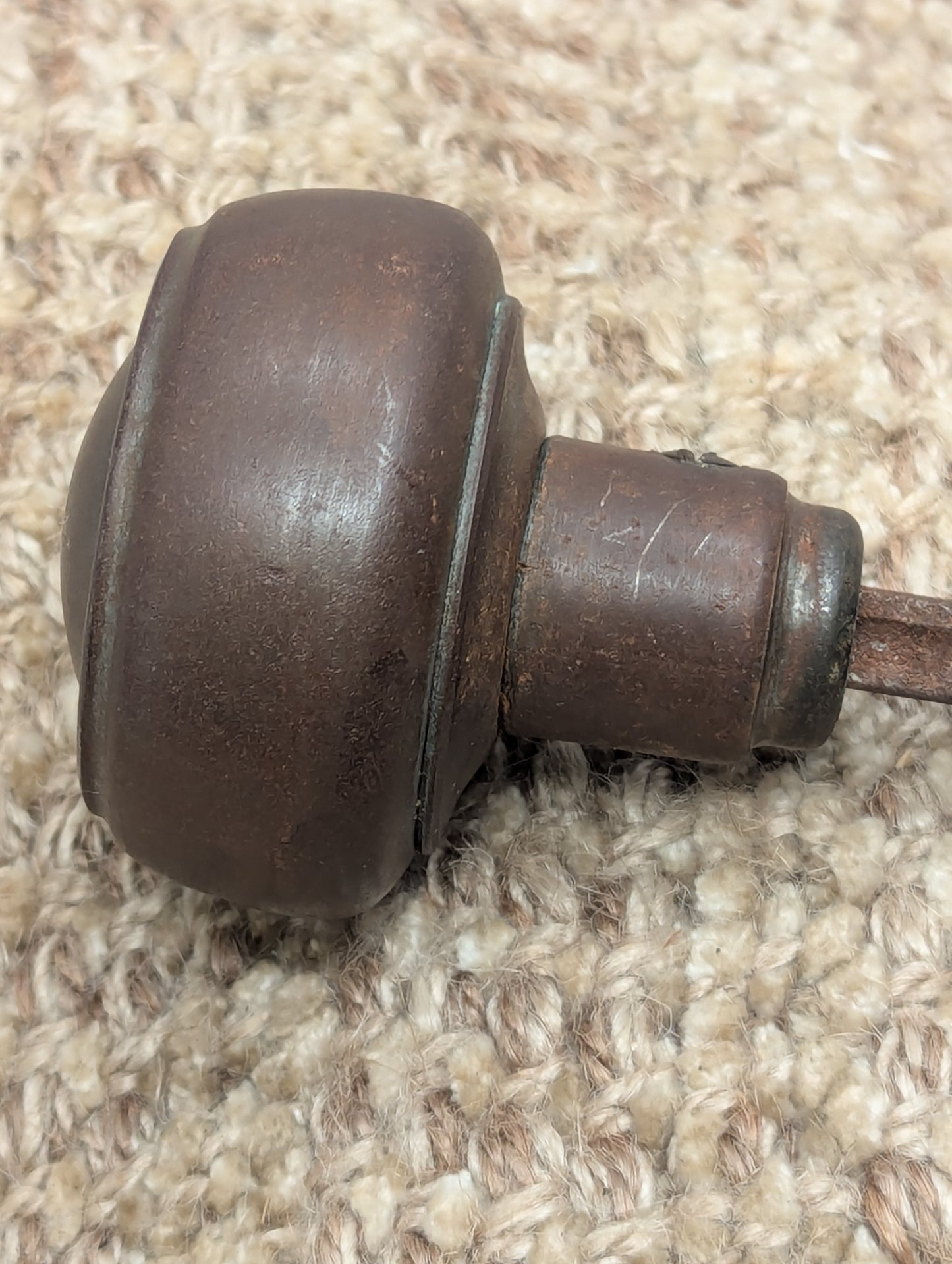 Antique Stamped Steel 2 1/4" Door Knobs Door Hardware