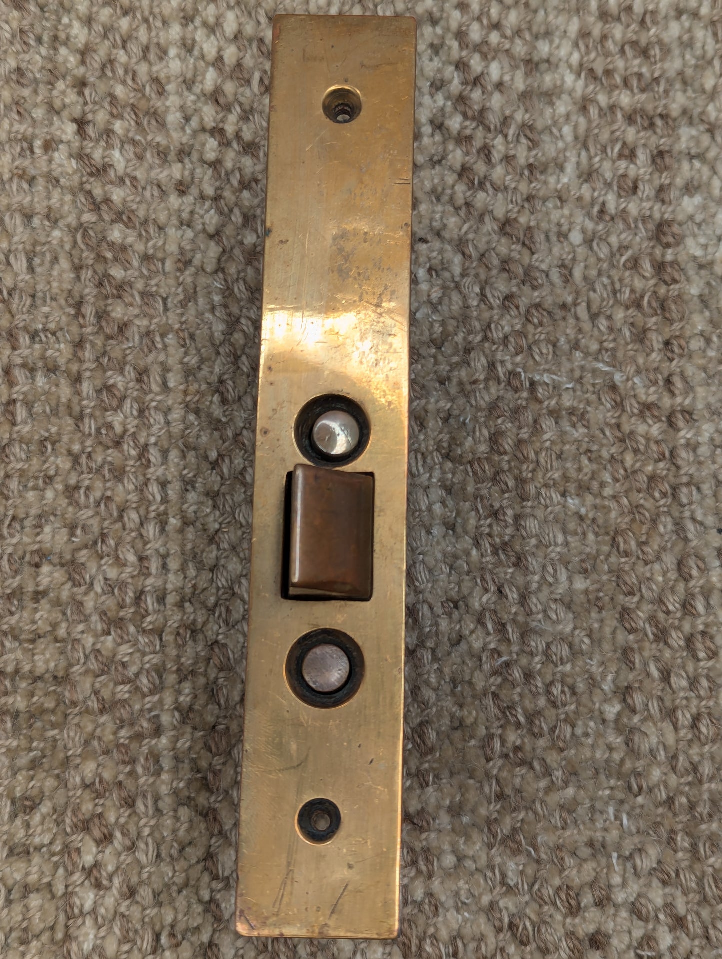 Antique Sargent Co. Easy Spring Exterior Mortise Lock With Brass Face Plate