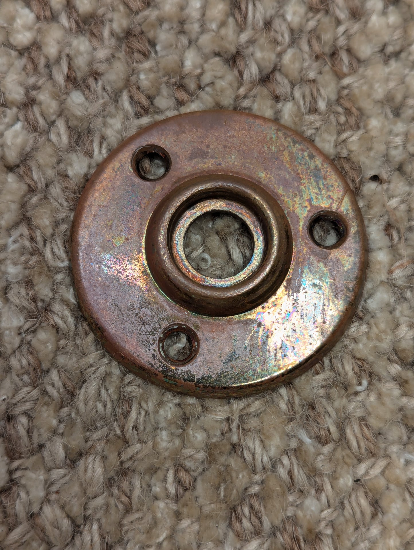 2" Brass or Bronze Rosette Escutcheon For Door Knob