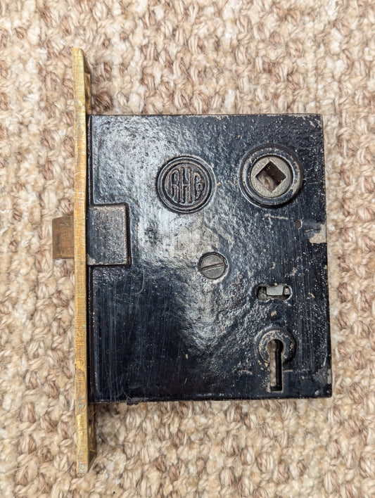 Antique RH Co. Interior Mortise Lock Door Hardware #0254