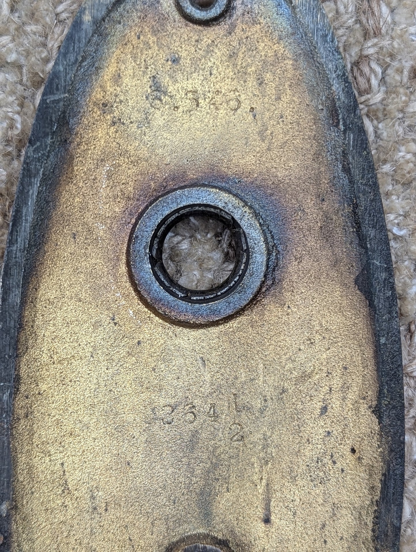 Antique Oval Brass Door Knobs And Cast Brass Door Plates