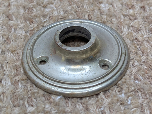 2 7/16" Yale Nickel Plated Cast Brass Rosette Escutcheon For Door Knob