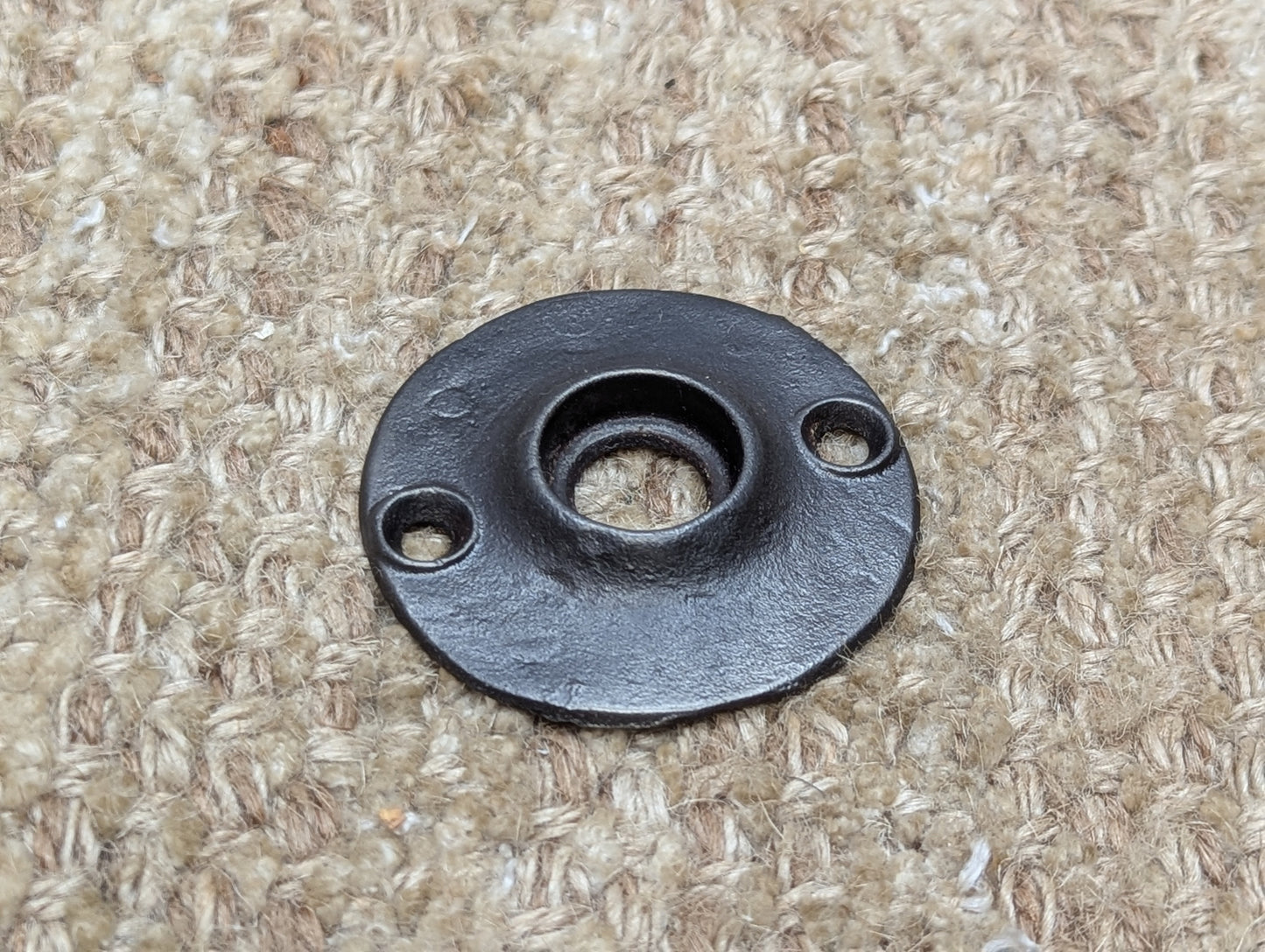 2" Antique Cast Iron Rosette Escutcheon For Door Knob