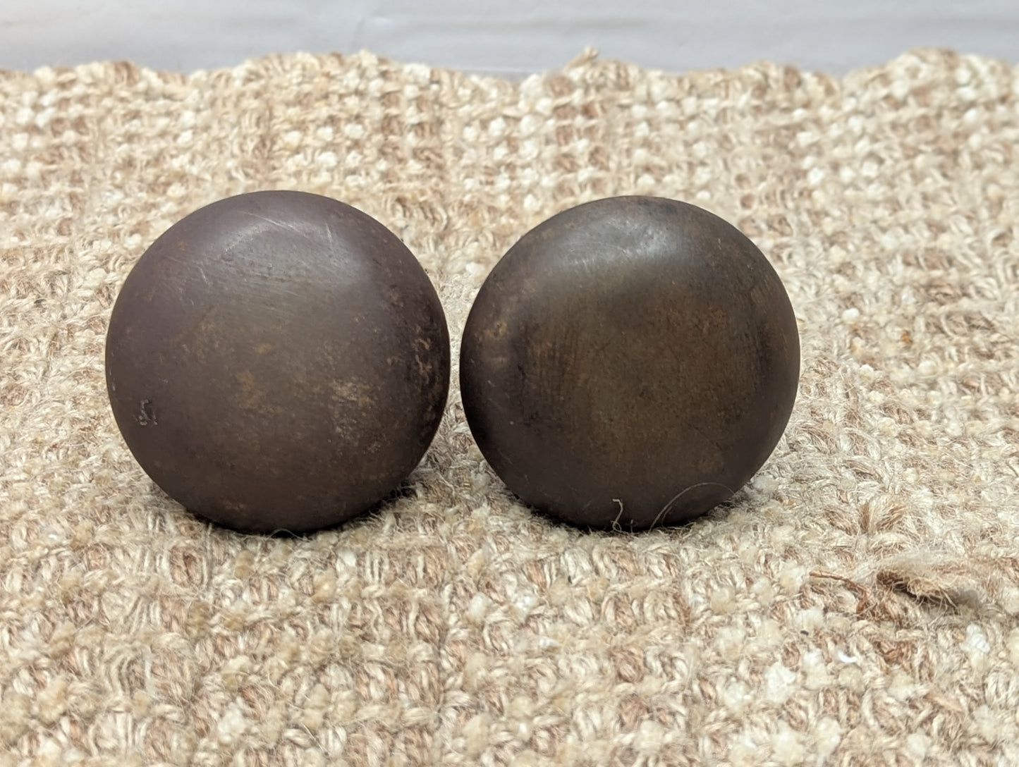 2 1/4" Antique Steel Door Knobs