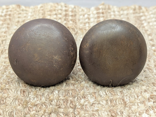 2 1/4" Antique Steel Door Knobs