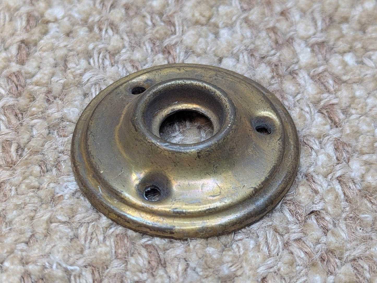 2" Antique Brass Rosette Escutcheon For Door Knob