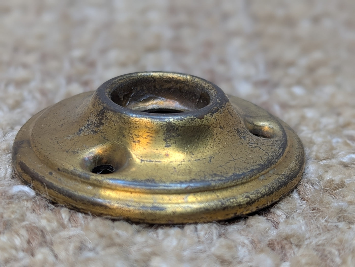 2" Antique Brass Rosette Escutcheon For Door Knob
