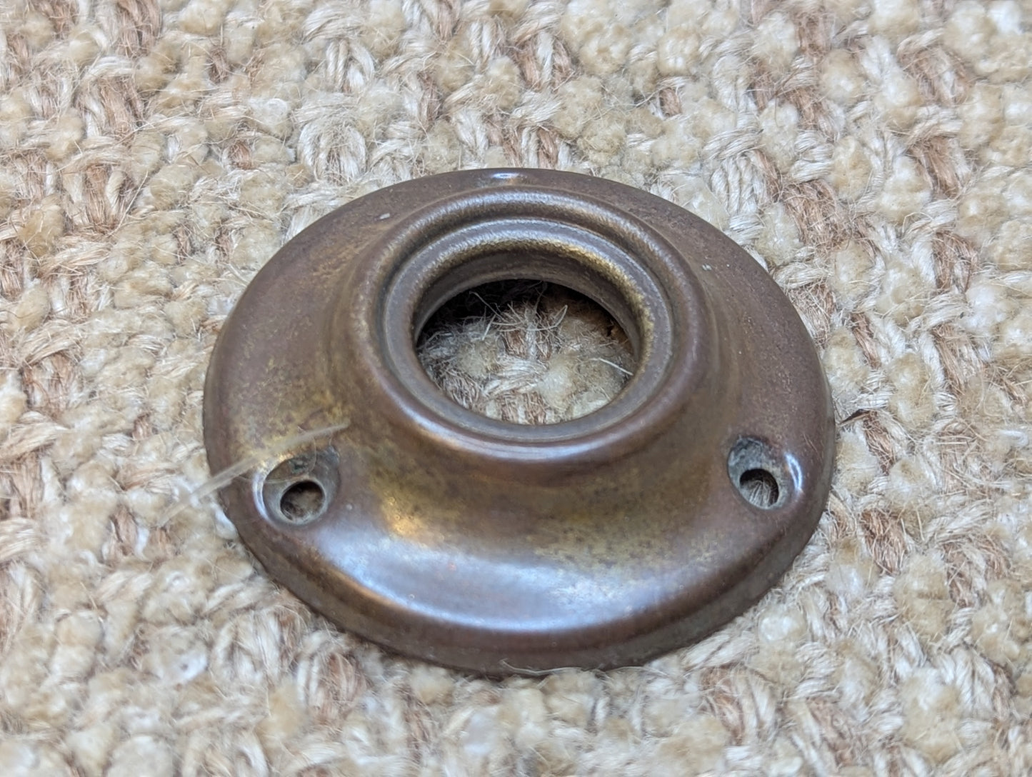 2" Antique Brass Rosette Escutcheon For Door Knob
