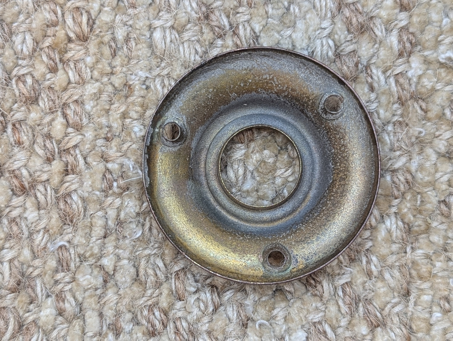 2" Antique Brass Rosette Escutcheon For Door Knob