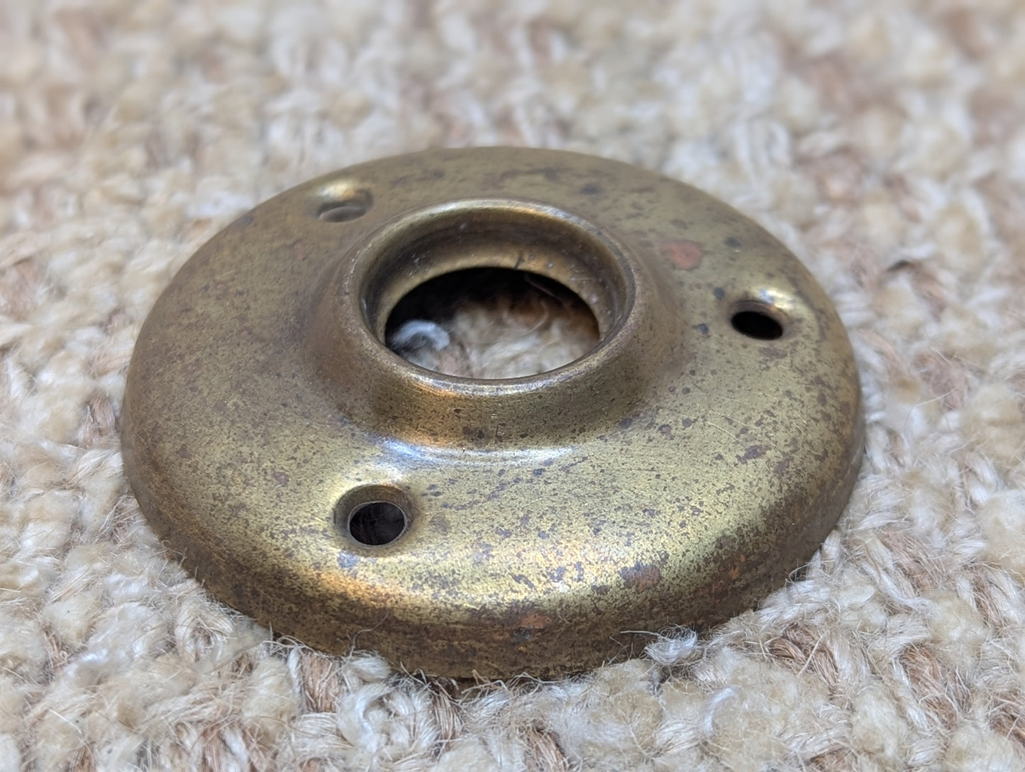 2" Antique Brass Rosette Escutcheon For Door Knob