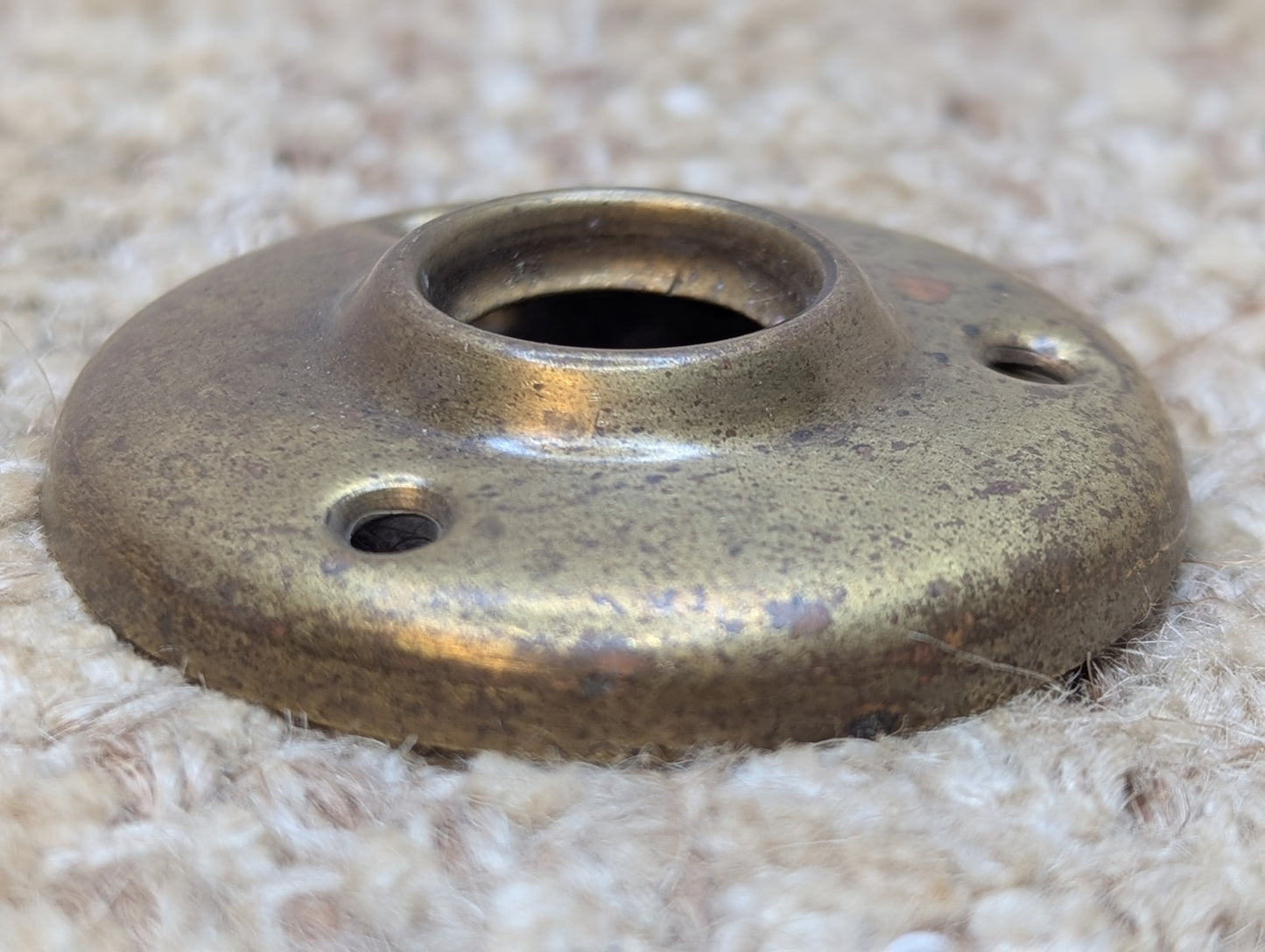 2" Antique Brass Rosette Escutcheon For Door Knob