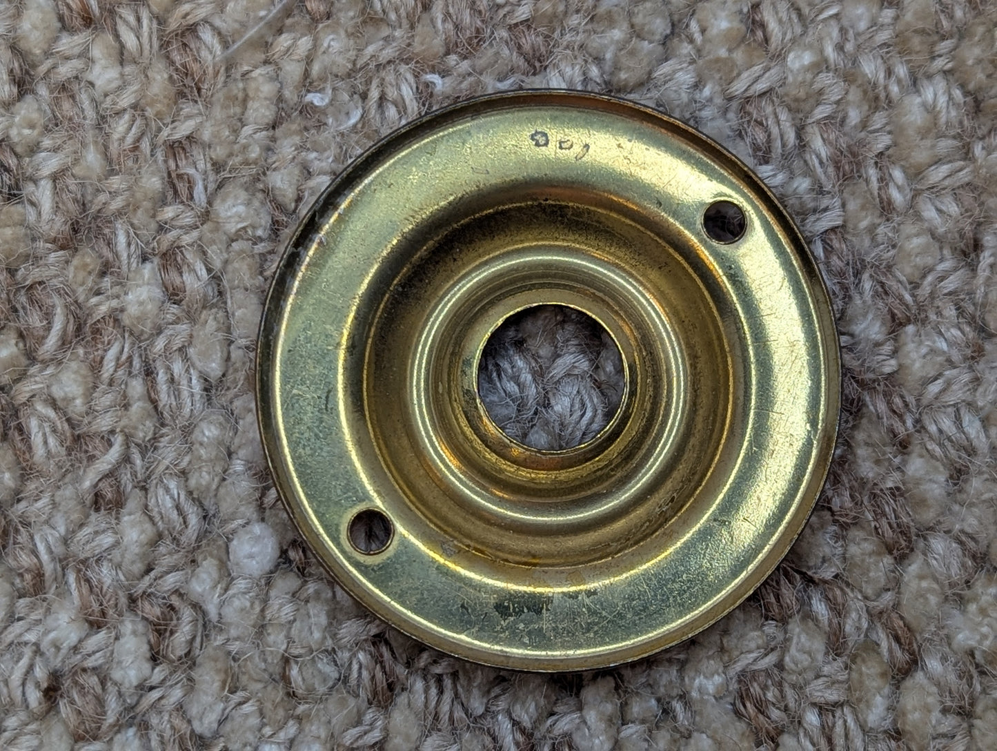 2 1/8" Antique Brass Rosette Escutcheon For Door Knob