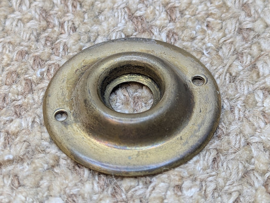 2 1/8" Antique Brass Rosette Escutcheon For Door Knob