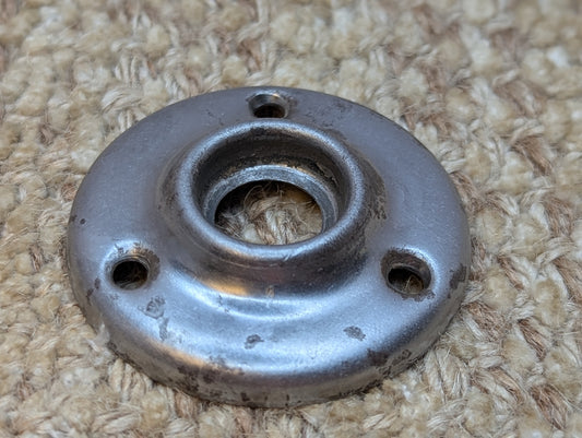 2" Antique Steel Rosette Escutcheon For Door Knob