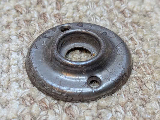 2" Antique Steel Rosette Escutcheon For Door Knob