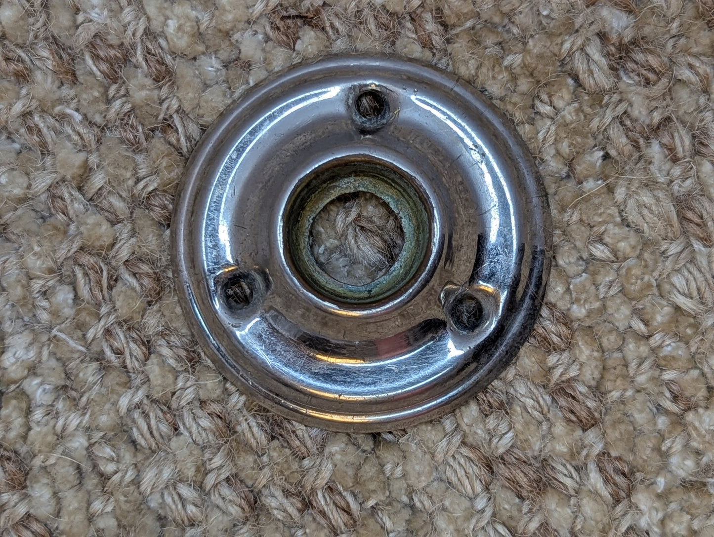 2" Antique Rosette Escutcheon For Door Knob