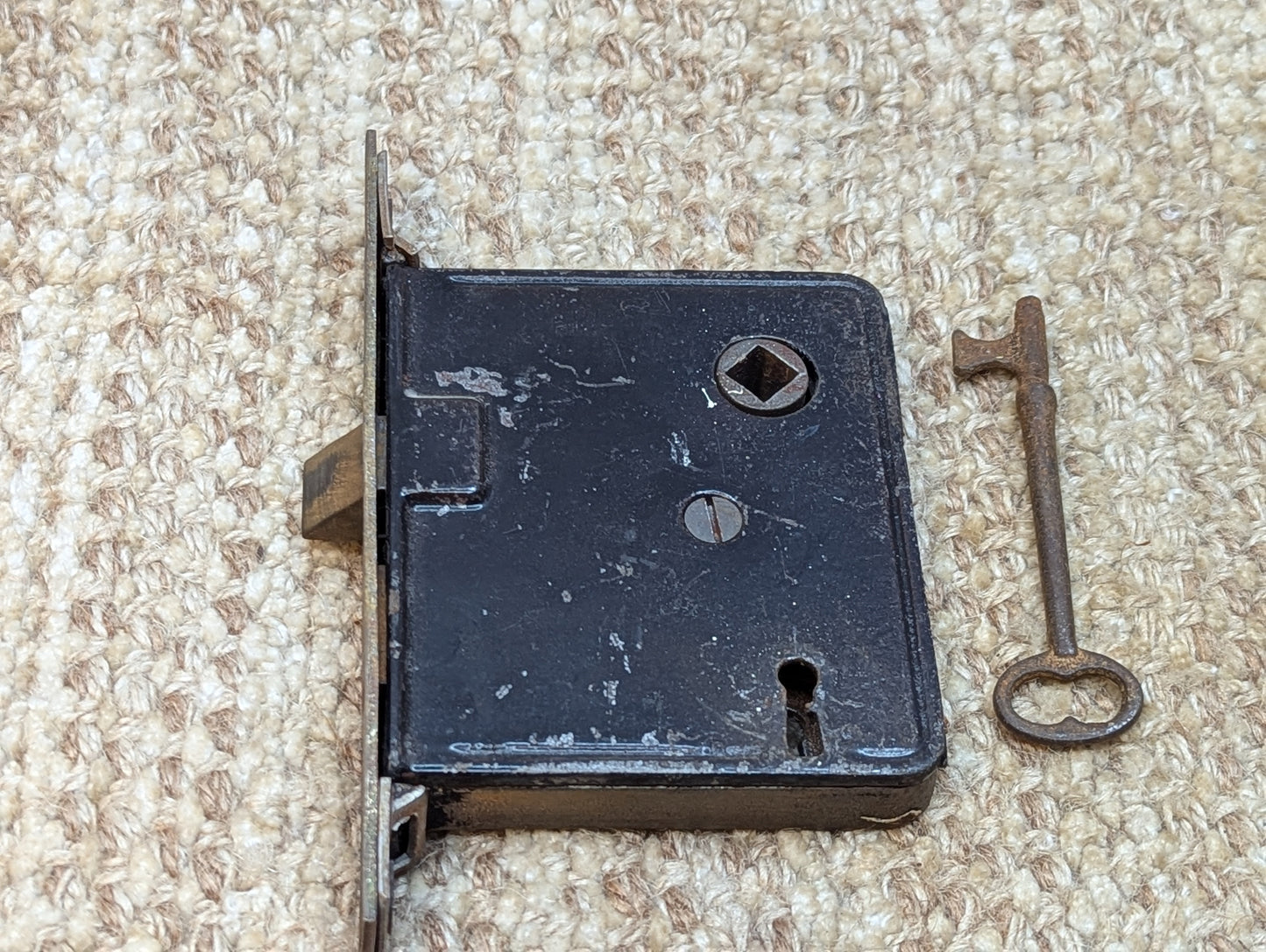 Antique Interior Mortise Lock Door Hardware With Key