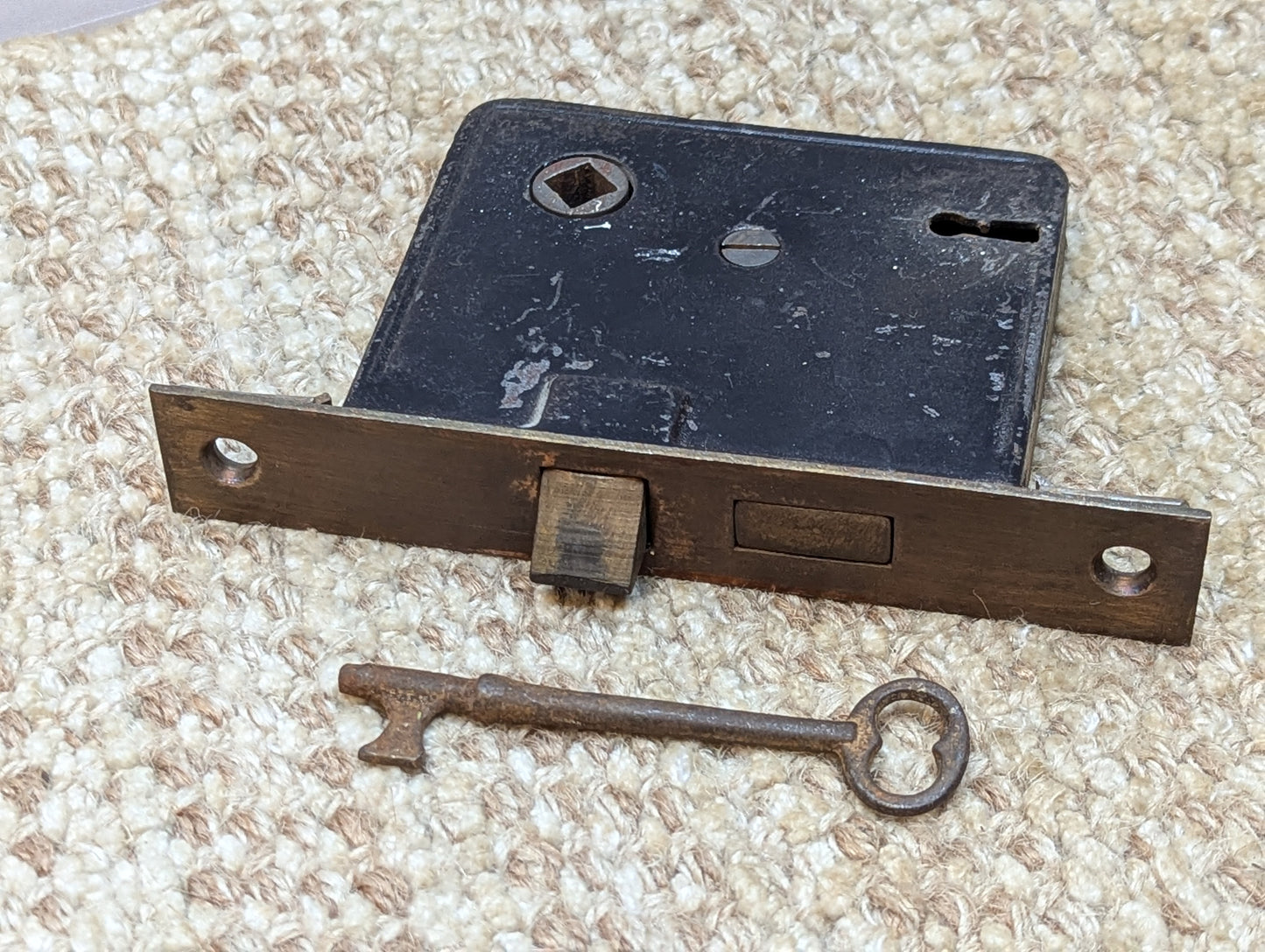 Antique Interior Mortise Lock Door Hardware With Key