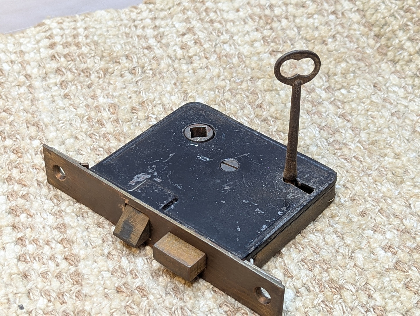 Antique Interior Mortise Lock Door Hardware With Key