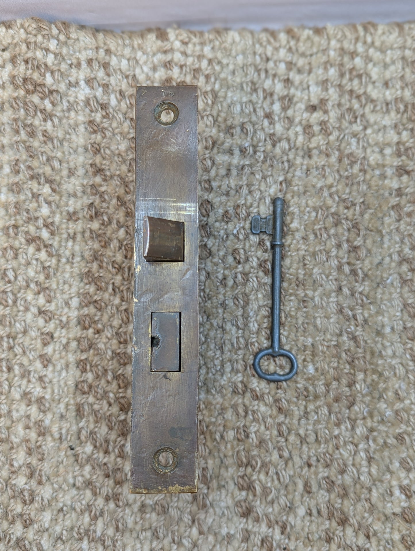 Antique Interior Mortise Lock Door Hardware #900 With Key