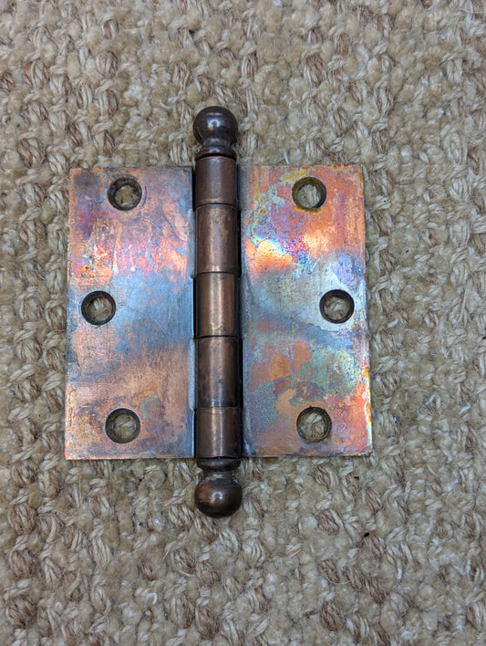 3" x 3" Antique Stanley Ball Tip Door Hinge