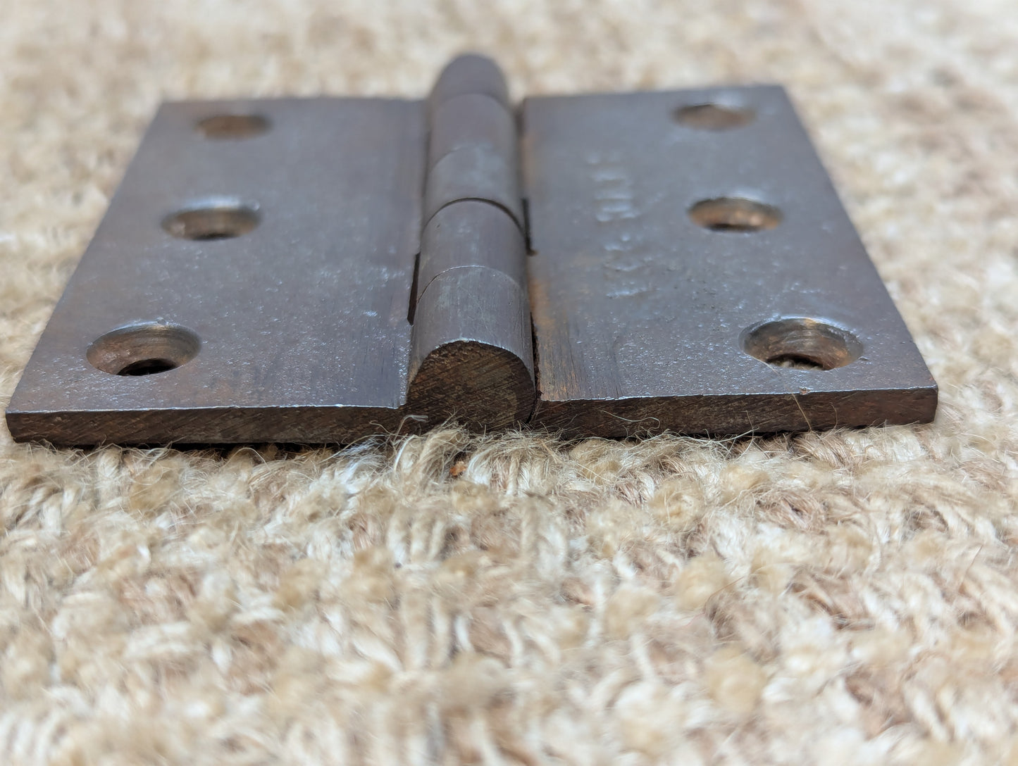 AK & Sons 3" x 3" Antique Cast Iron Butt Hinge Door Hardware